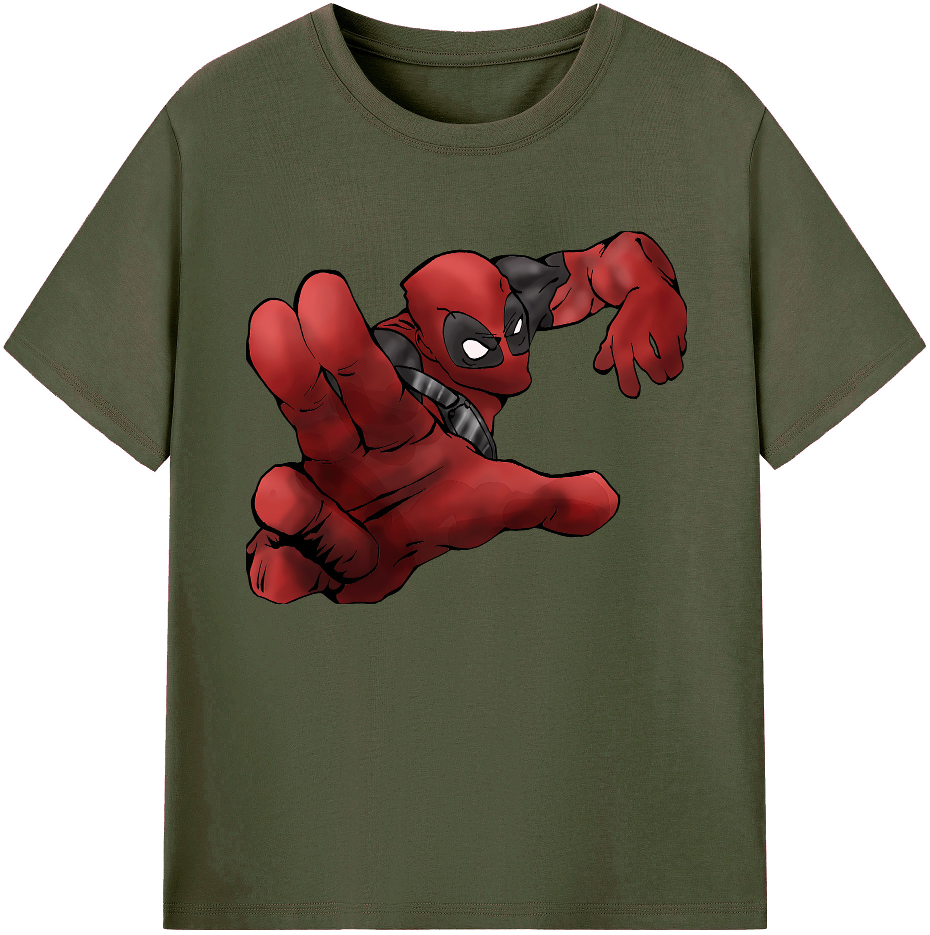（画像用） Deadpool デッドプール 綿100％ メンズ半袖Tシャツ｜肌触りやわらか＆通気性